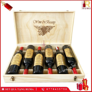 Set quà tặng 6 chai vang Ý Stefano