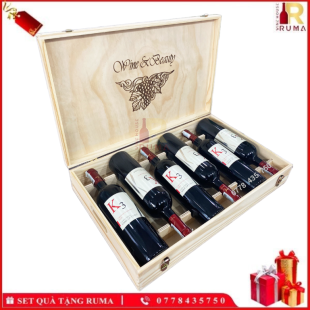 Set quà tặng 6 chai vang Chile K3