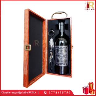 Set quà tặng 1 chai vang Ý 1922 - Hộp sơn mài