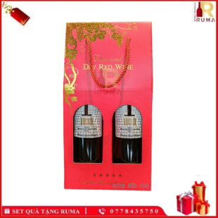Set Quà Tặng Hộp Giấy 2 Chai Rượu Vang Ý 1933 Rosso