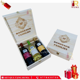 Set quà tặng 3 chai rượu vang Pháp Francis Gillot