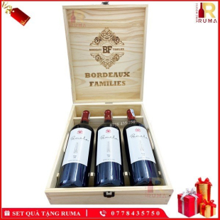 Set quà tặng 3 chai rượu vang Tây Ban Nha Pamela