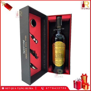 Set quà tặng hộp 1 chai rượu vang Chile Nando