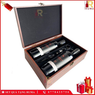 Set quà tặng hộp da 2 chai rượu vang Ý Capello - GMD
