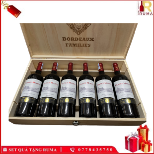 Set quà tặng 6 chai vang Pháp France Maison - G1T